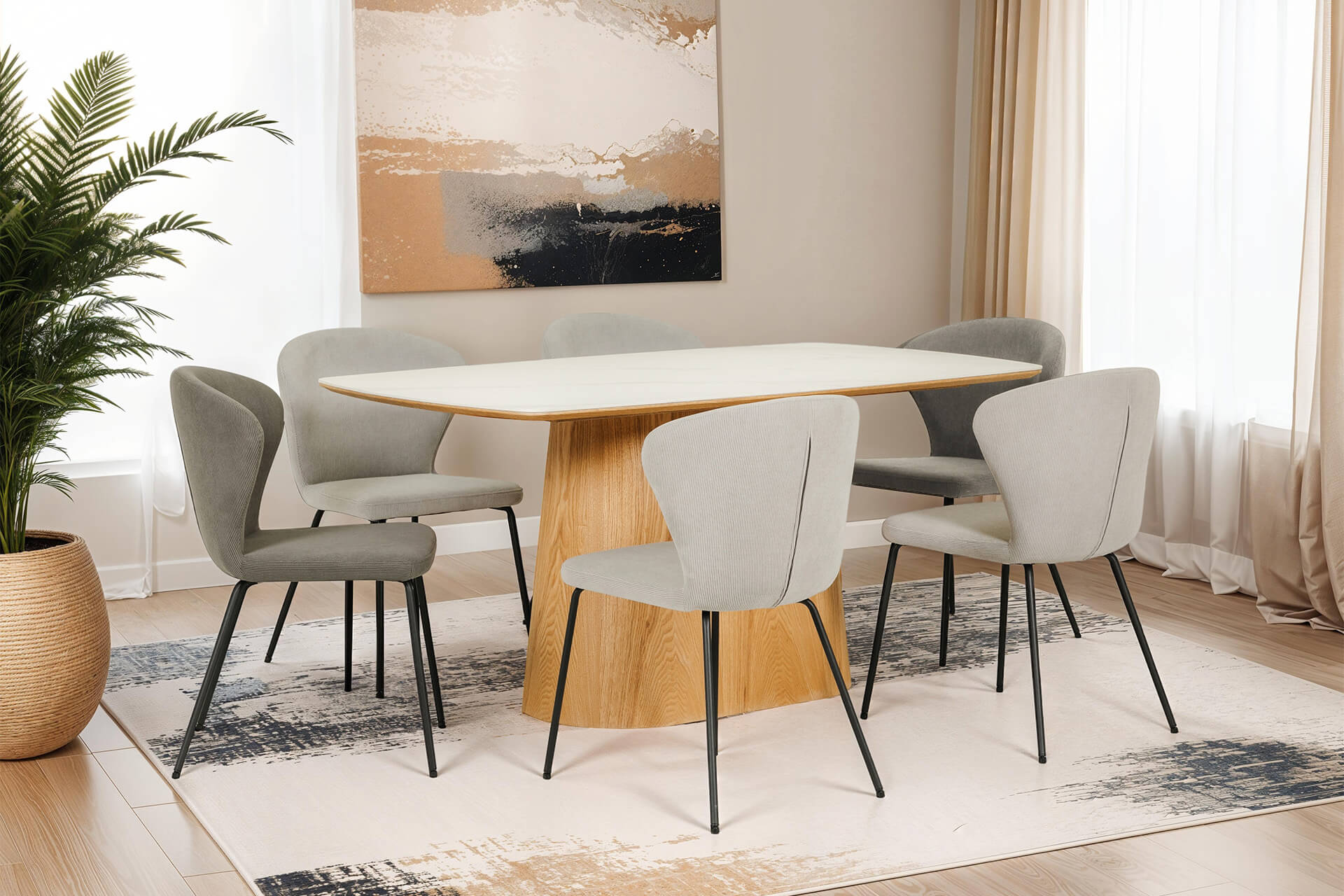 Indy Rectangle Dining Table 1600