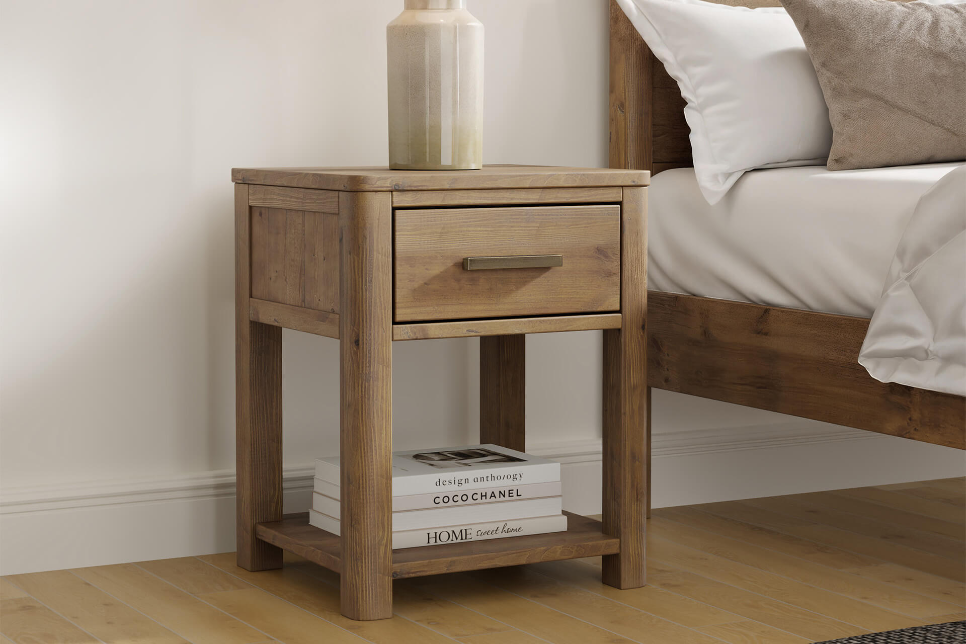 Inola 1 Drawer Bedside Table