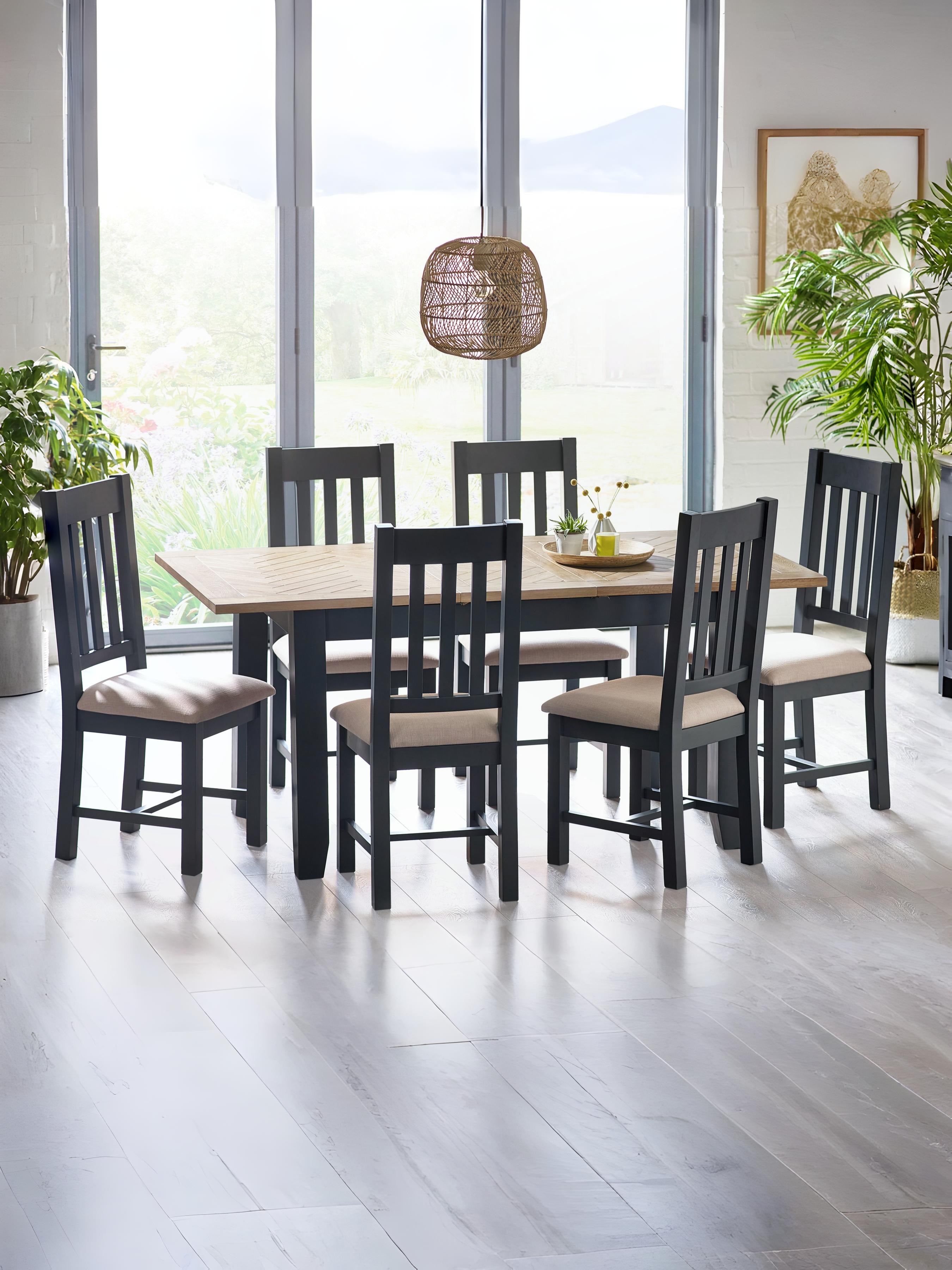Set Of 2 Bordeaux Dining Chairs Dark Grey
