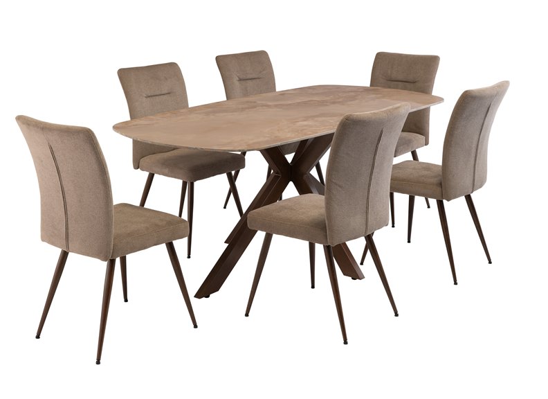 Jade Dining Table & Murano Chair Set