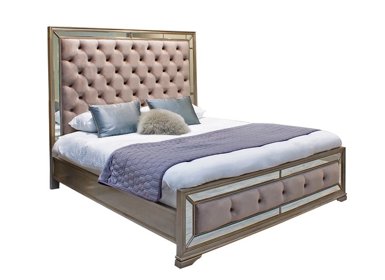 Jessica Mirrored Bed