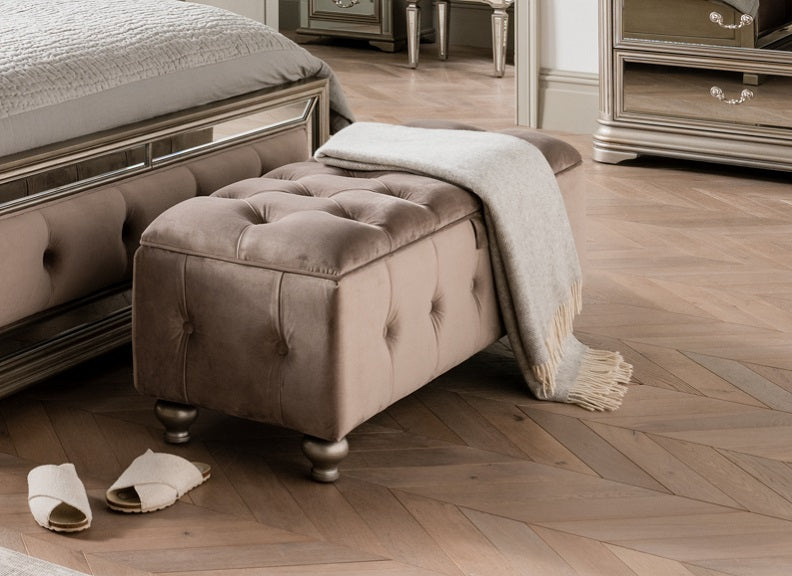 Jessica Fabric Ottoman