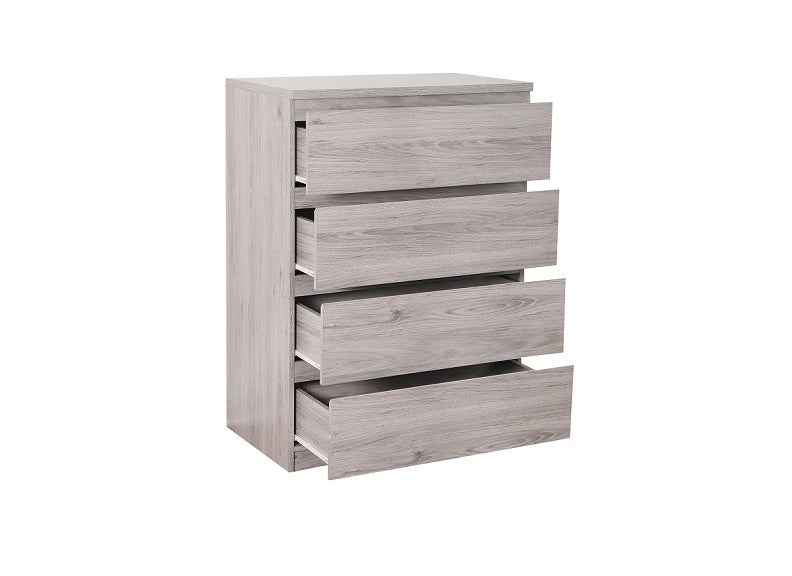 Jupiter Grey Oak Chest with Four Drawers