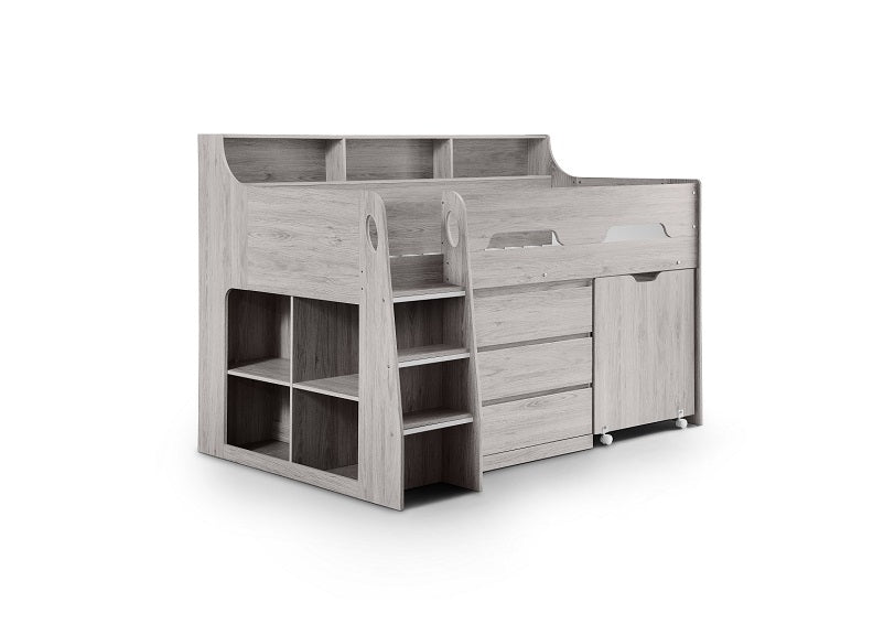 Jupiter Grey Midsleeper - desk closed