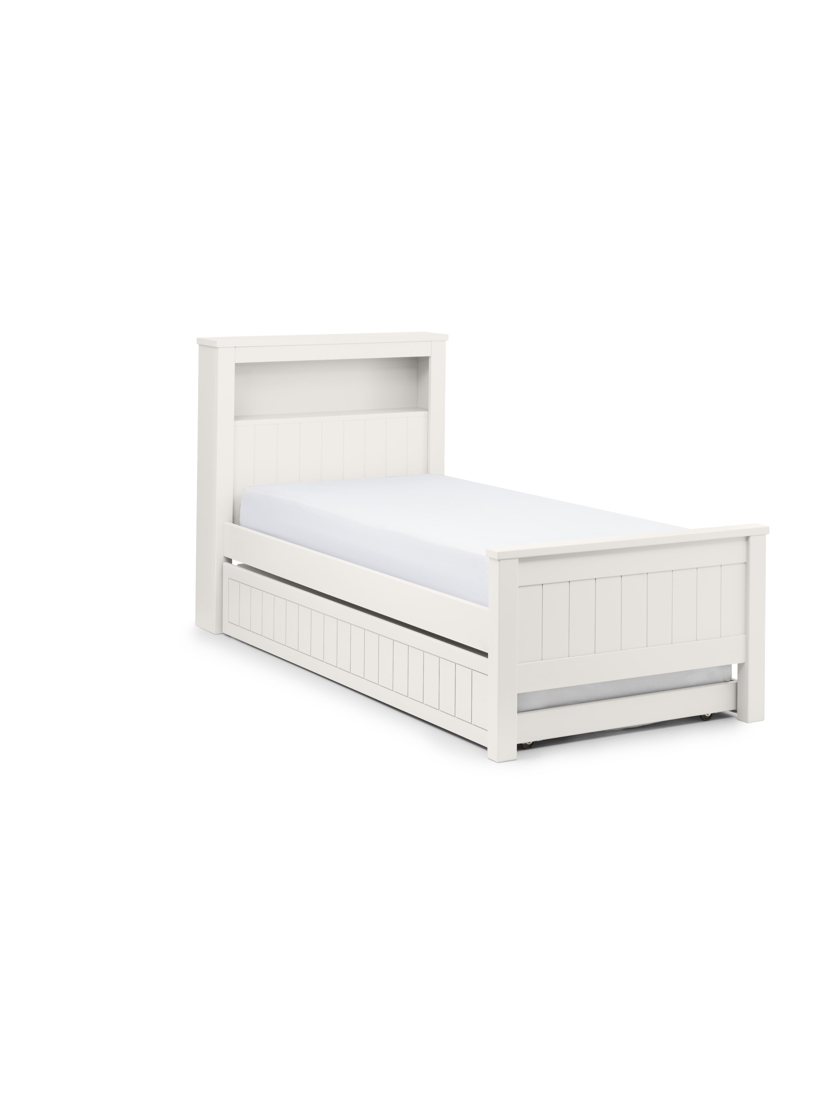 Maine Bookcase Bed & Underbed Surf White