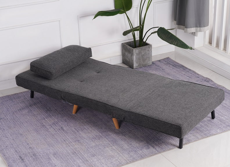 Kendal Charcoal Sofabed - Single - open