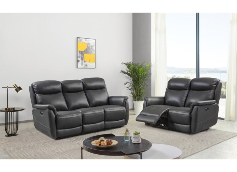 Kent Fixed Half Leather Armchairs
