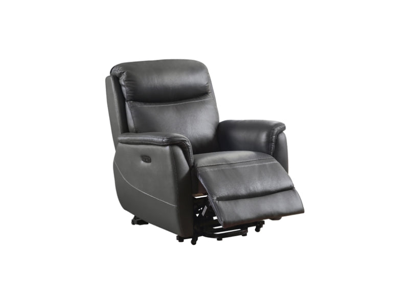 Kent Powered Half Leather Reclining Armchairs