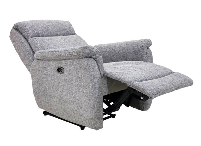 Kent Grey Fabric Armchair - 1