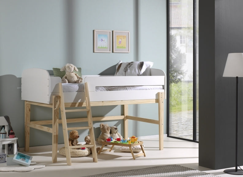 Kiddy White Mid-Sleeper Bedroom