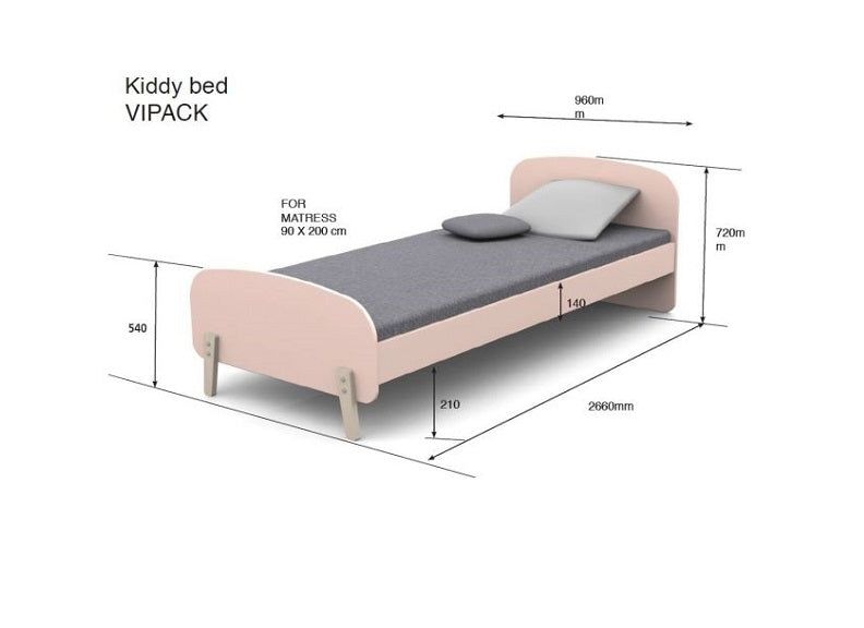 Kiddy Bed - Dimensions