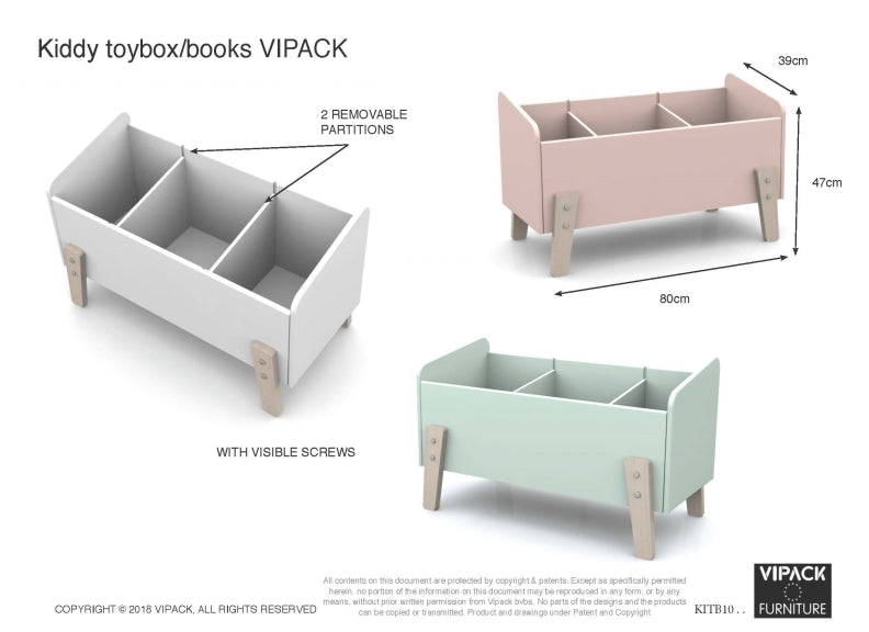 Kiddy Toy Box - dimensions