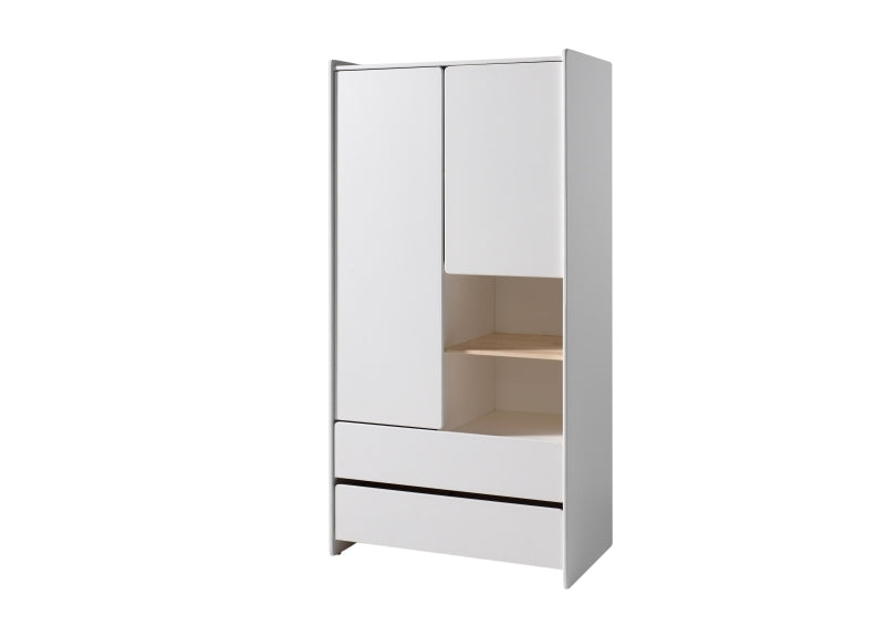 Kiddy White Two Door Wardrobe 