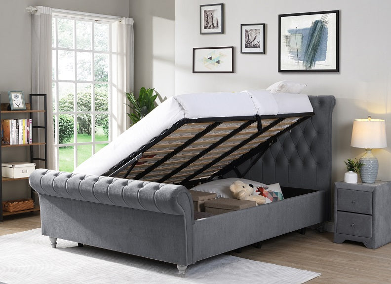 Kilkenny Grey Gas Lift storage Bed