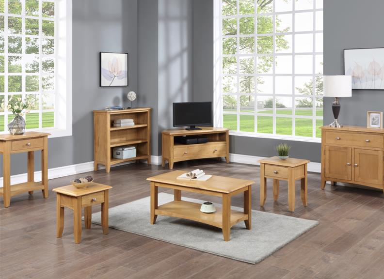 Kilkenny Oak Low Bookcase