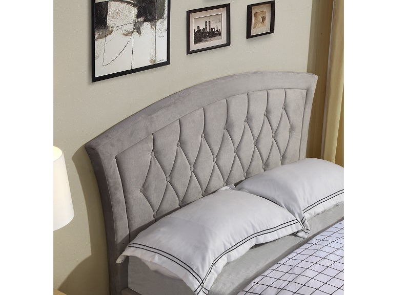 Kingston Velvet Gas Lift 4 ft Storage Bed