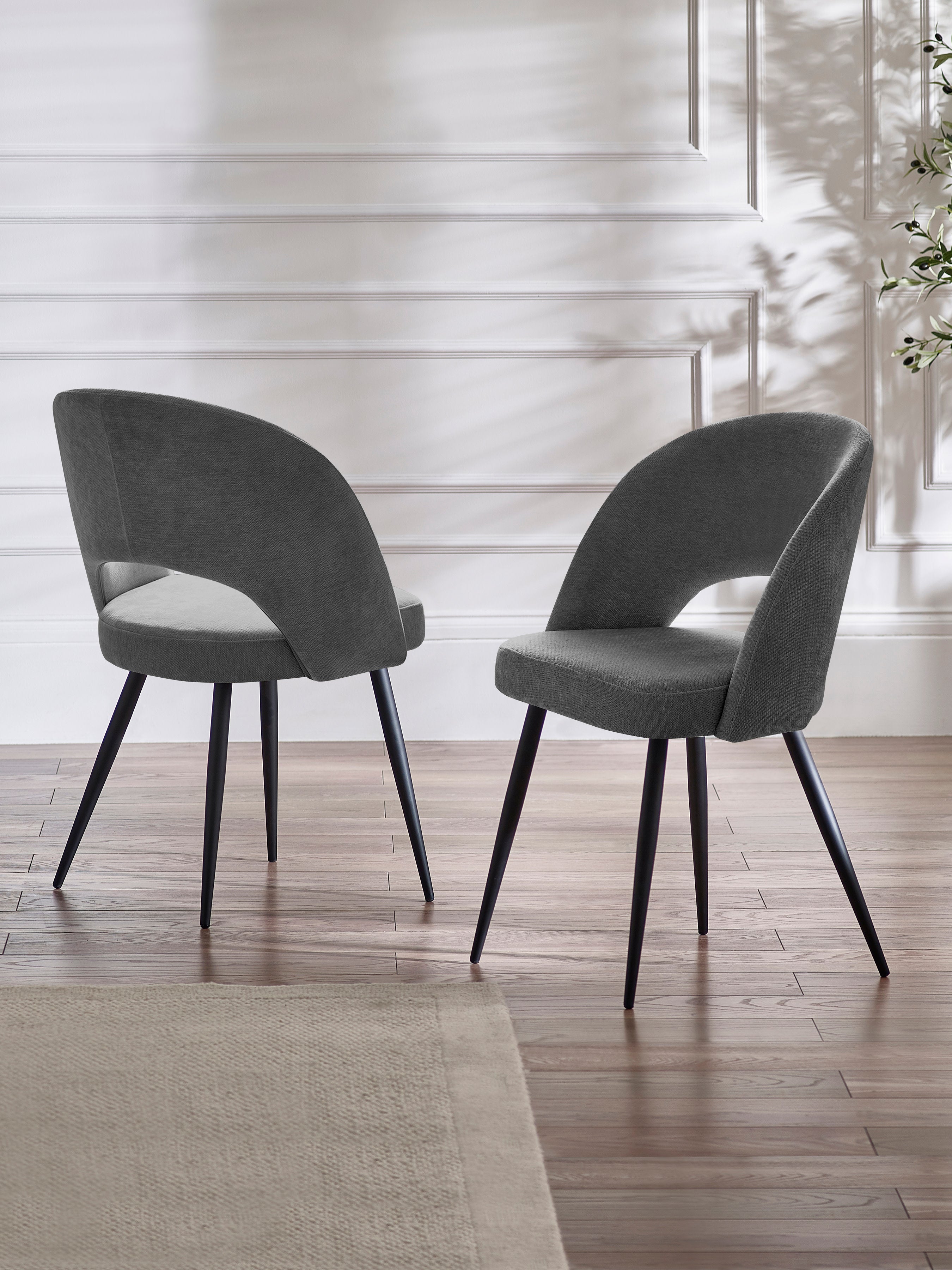 Set Of 2 Ella Dining Chairs - Onyx