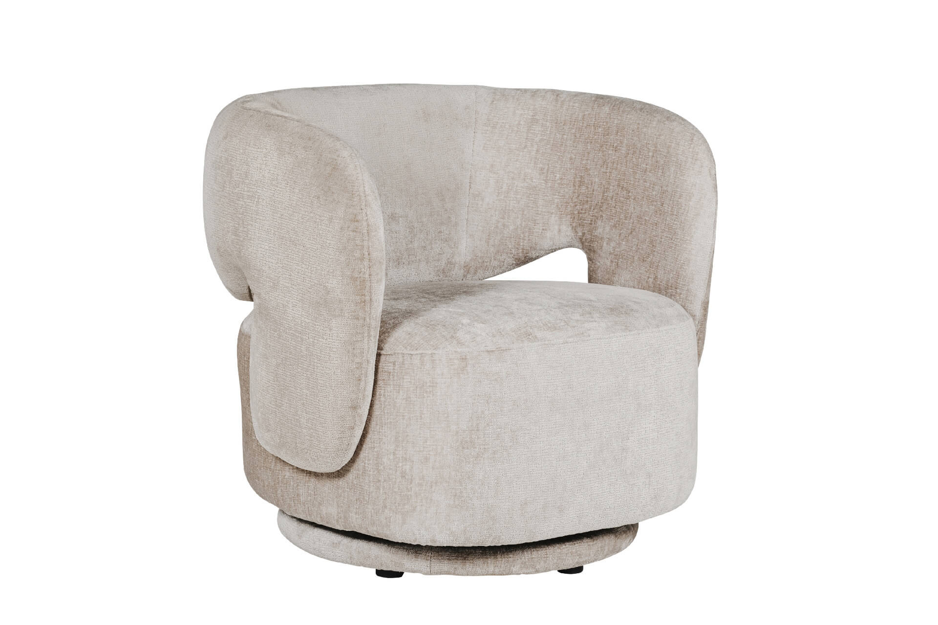 Koa Swivel Accent Chair in Mink or Olive - Contemporary Design with Smooth Swivel Function - Free Nationwide Delivery