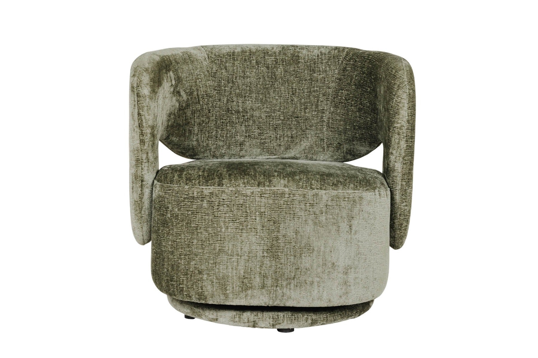 Koa Swivel Accent Chair in Mink or Olive - Contemporary Design with Smooth Swivel Function - Free Nationwide Delivery