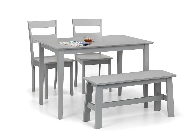 Kobe Grey Dining Set with bench