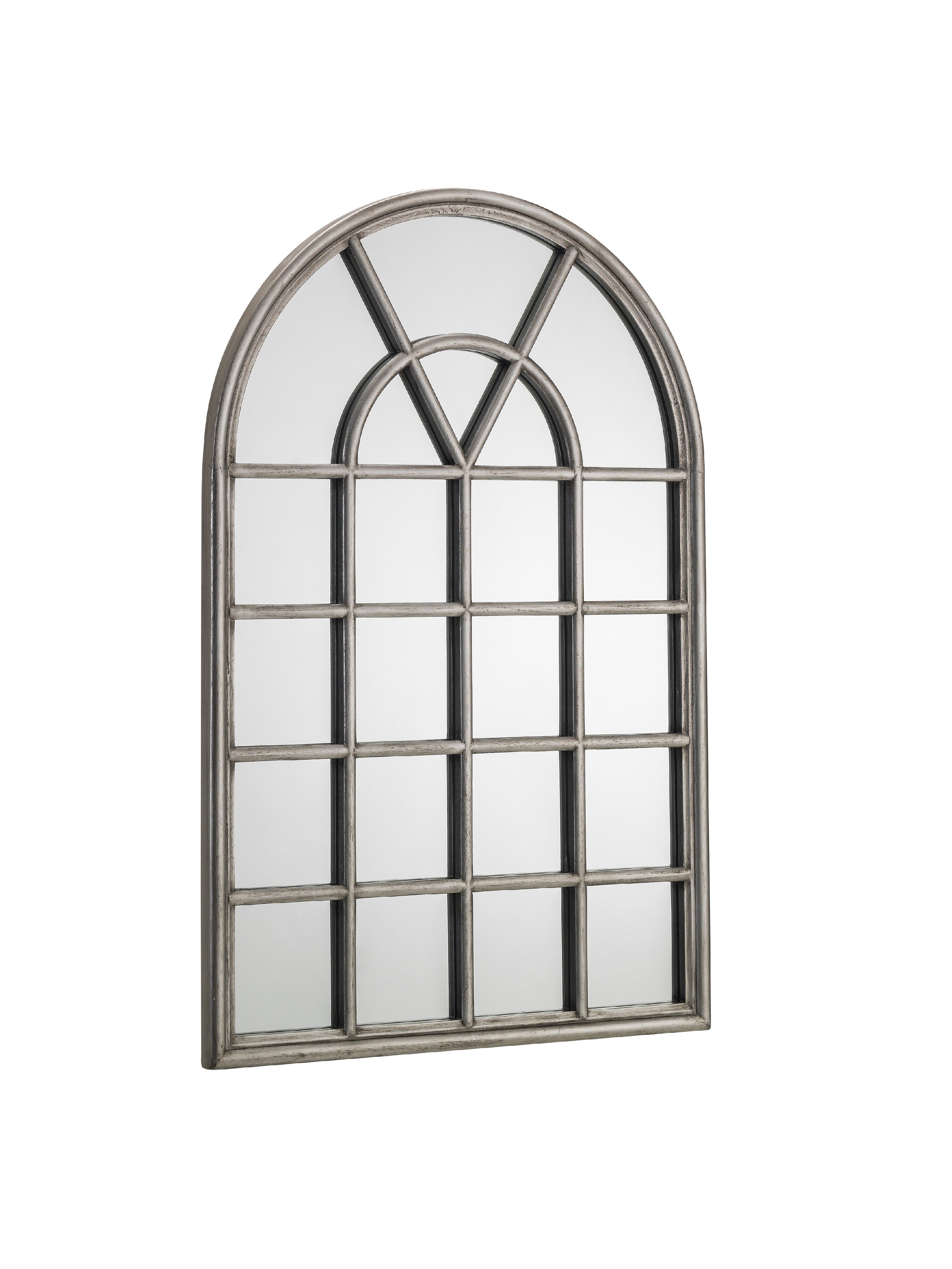 Opus Pewter Window Mirror