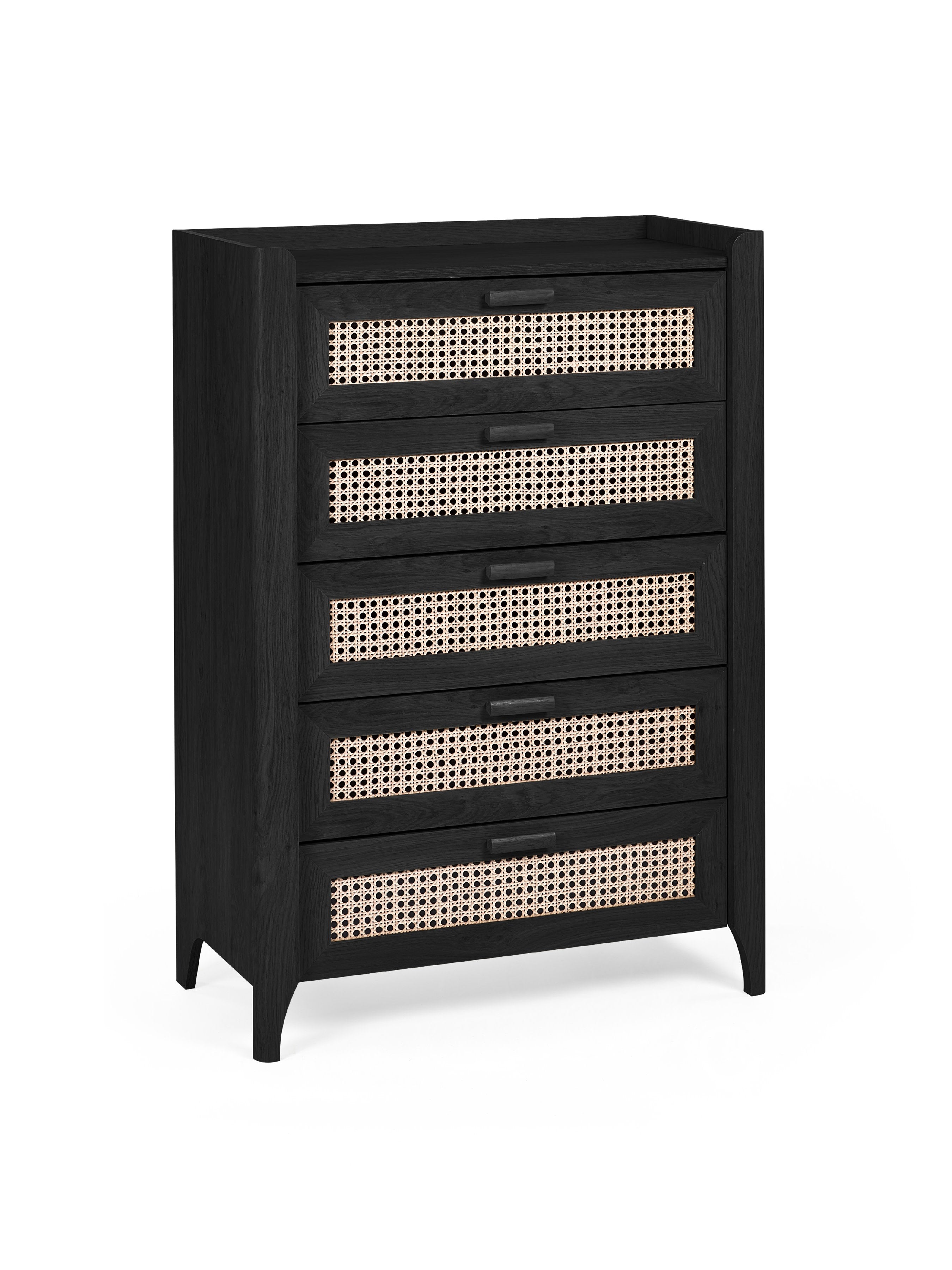 Sydney 5 Drawer Chest - Black Ash