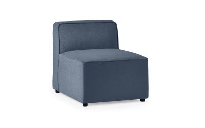 Lago Combination Sofa Single Seat Section - Blue: Versatile Comfort for Your Living Space by Homeline Furniture (Free Nationwide Delivery in 3-5 Weeks)