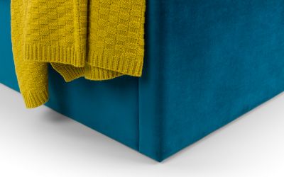 Langham Scalloped Headboard Storage Bed 180cm - Teal: Luxurious Comfort and Practical Storage by Homeline Furniture (Free Nationwide Delivery in 3-5 Weeks)