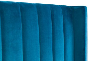 Langham Scalloped Headboard Storage Bed 150cm - Teal: Luxurious Comfort and Practical Storage by Homeline Furniture (Free Nationwide Delivery in 3-5 Weeks)