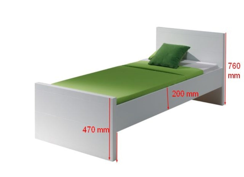 Lara 3 ft Bed Dimensions