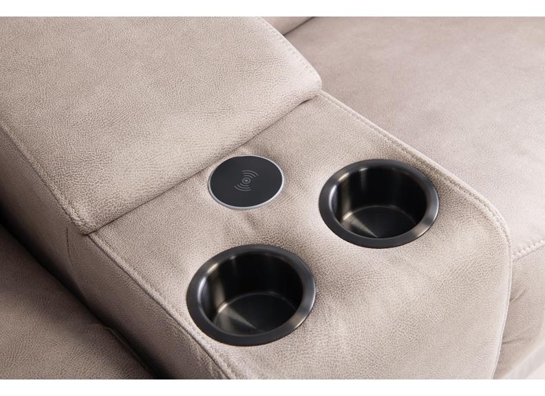Layla Soft Touch Fabric Powered Corner Sofas