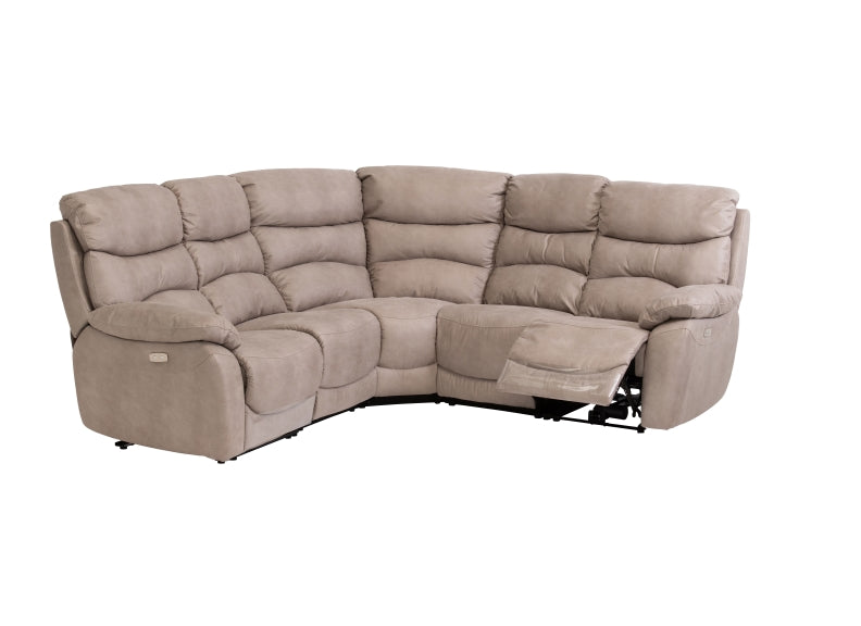Layla Soft Touch Fabric Powered Corner Sofas