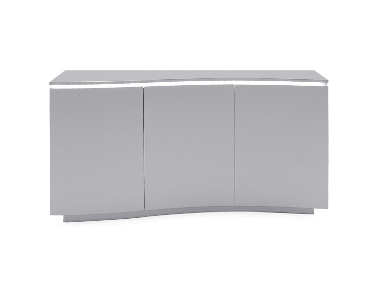 Lazzaro Grey Sideboard - led lights on