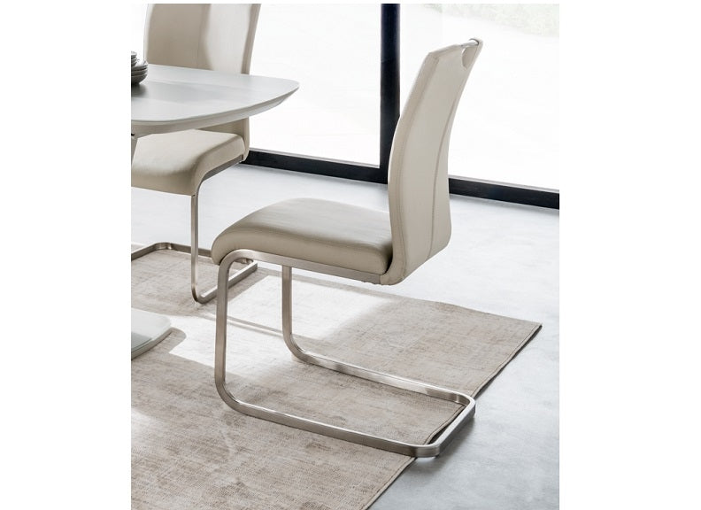 Lazzaro Taupe PU Chair