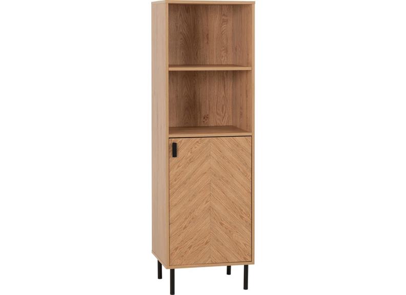 Leon 1 Door Cabinet Medium Oak Effect