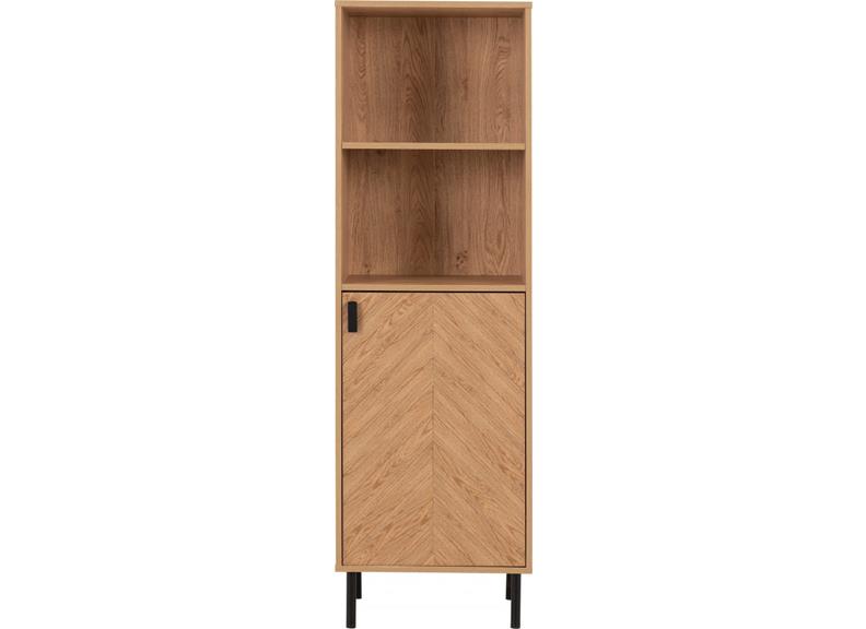 Leon 1 Door Cabinet Medium Oak Effect
