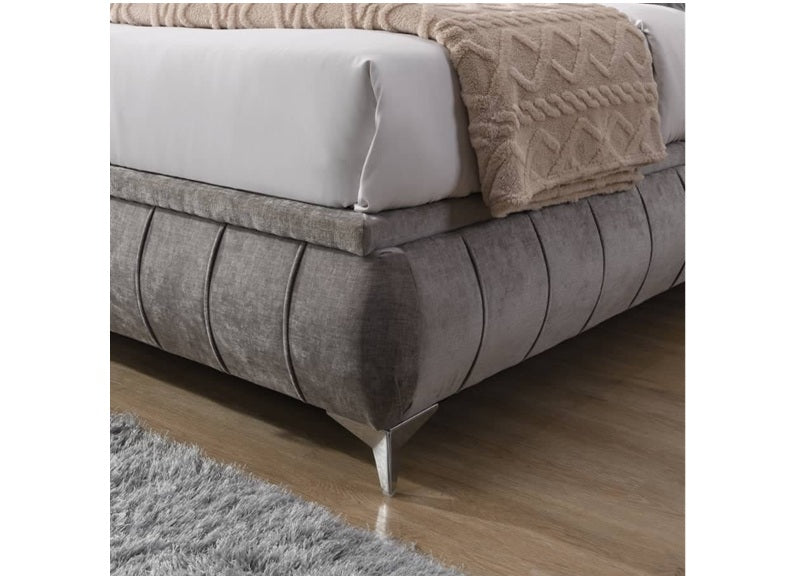 Tipperary Beige Ottoman Bed with Spacious Storage Compartment – Modern Lift-Up Storage Bed