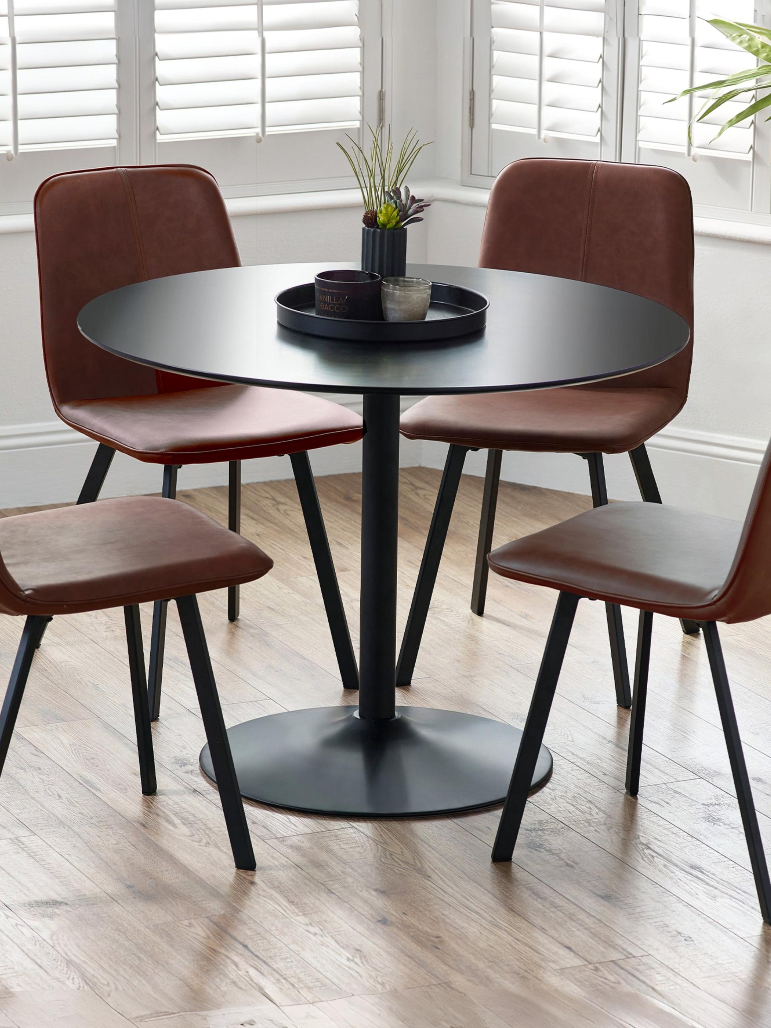 Nero 100cm Round Table