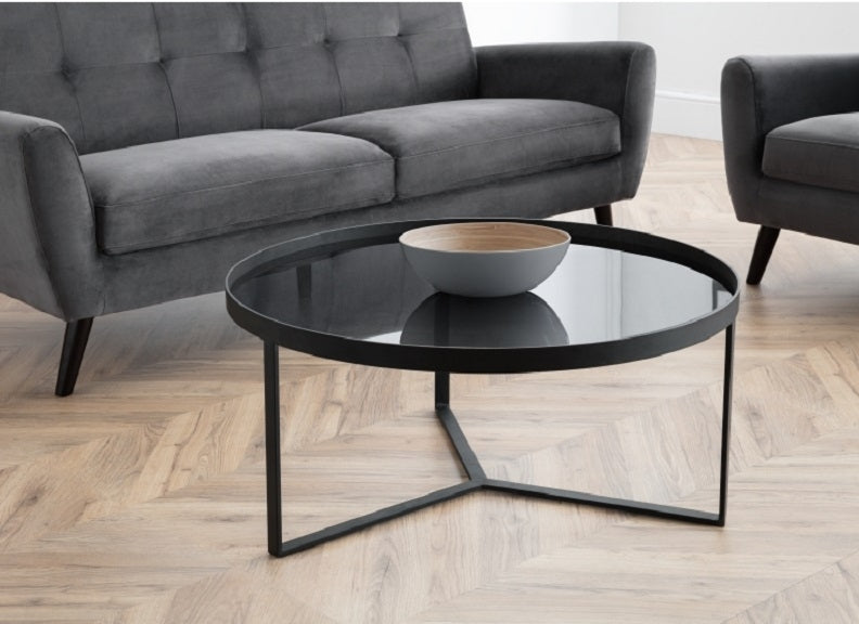 Loft Smoked Glass Coffee Table Room