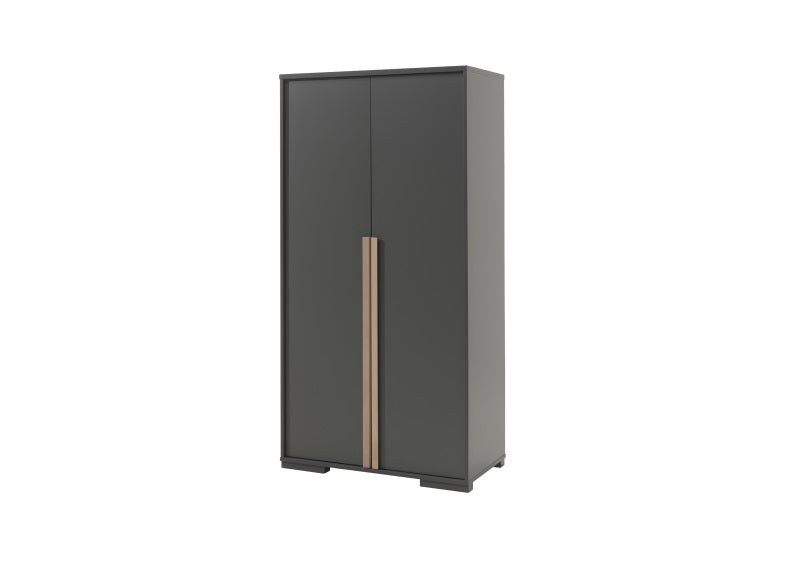London Anthracite Two Door Wardrobe