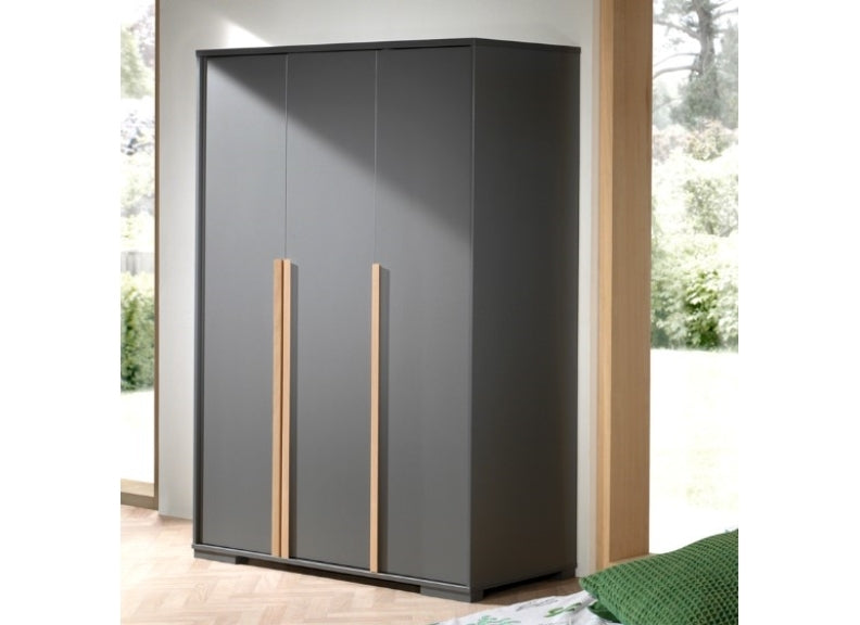 London Anthracite Triple Wardrobe Room
