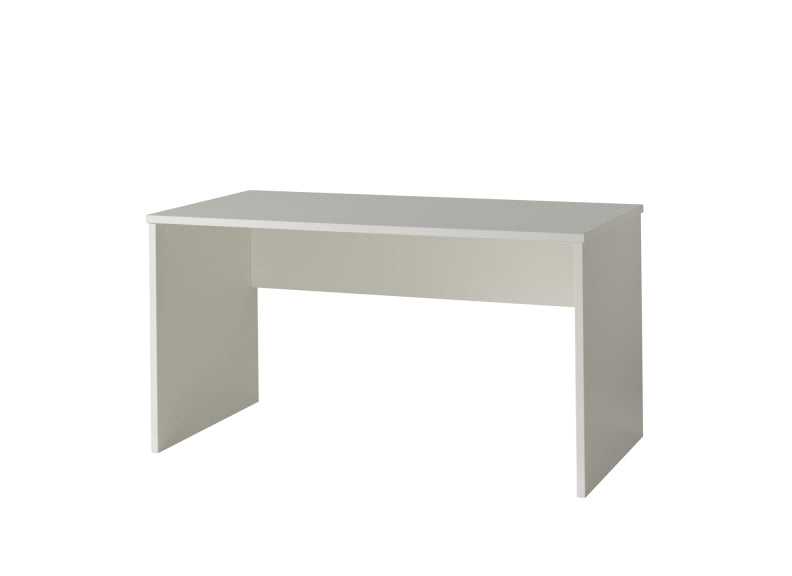 London White Desk W/Optional Drawer Trolley