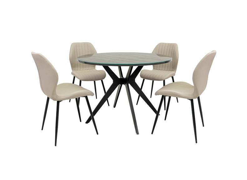 Loreta 1.07 m Round Dining Table