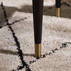 Louis Black Fluted Stone Top Coffee Table with Drawers: Luxury Meets Practicality by Homeline Furniture (Free Nationwide Delivery in 3-5 Weeks)