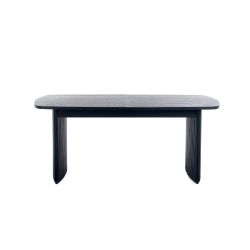 Louis Black Fluted Extending Dining Table: A Statement of Dining Sophistication by Homeline Furniture (Free Nationwide Delivery in 3-5 Weeks)