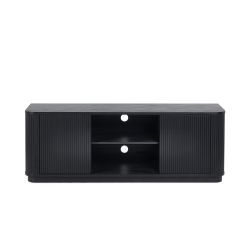 Louis Black Fluted TV Unit: Elevate Your Living Space with Timeless Luxury by Homeline Furniture (Free Nationwide Delivery in 3-5 Weeks)