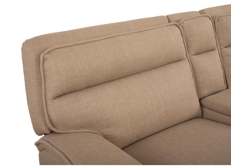 Louise Fabric Three Seat Powered Reclining 3PP Sofa – Polyester Electric Reclining Couch with Optional Charging/Beverage Console