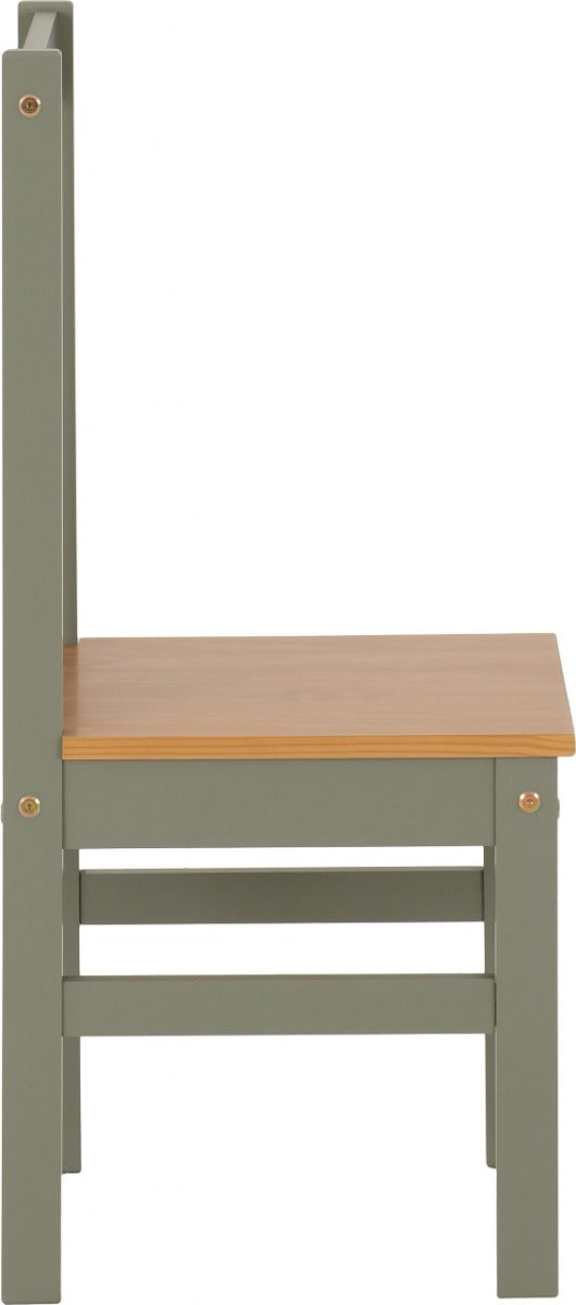 Ludlow Green/Oak Dining Set with 4 Chairs – Stylish & Durable – Free Nationwide Delivery in Ireland
