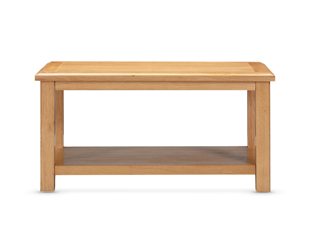 Lugano Oak Coffee table with shelf