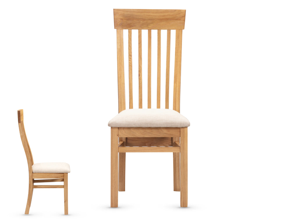 Lugano Oak Slatted Dining Chair